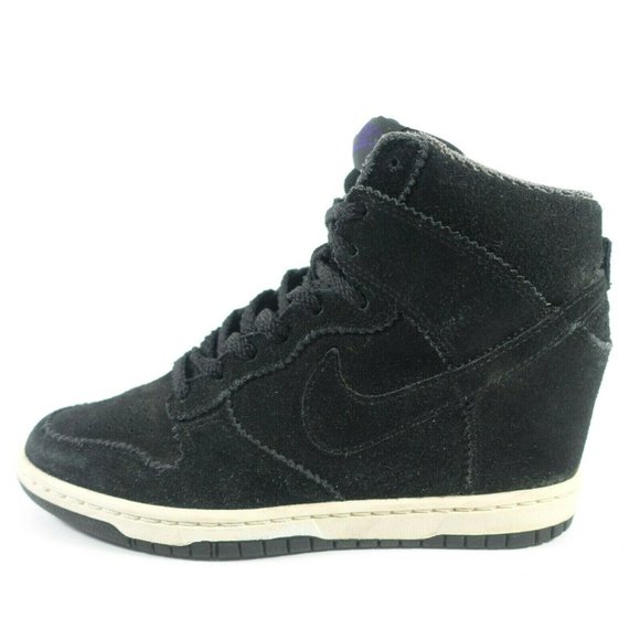Nike Dunk Sky Hi Hidden Wedge Leather Sneakers - Women's Size 7 - Picture 1 of 9